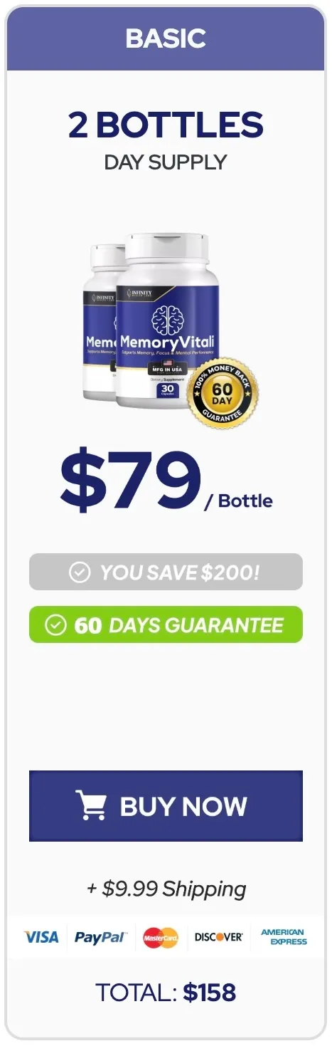 MemoryVitali 2 Bottles - 60 Day Supply